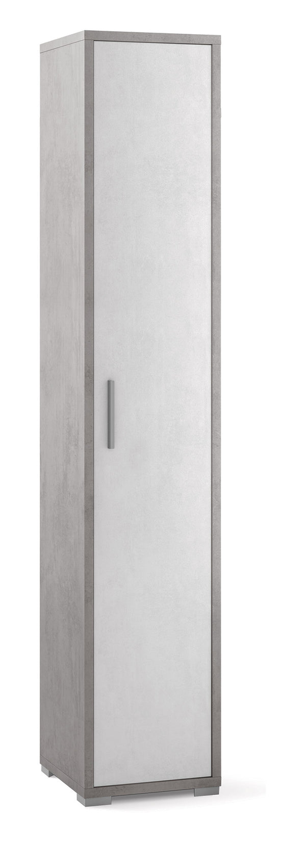 Armadio 1 Anta 39x199x41 cm Cemento/Ossido Bianco online