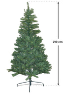 Albero di Natale Artificiale 210 cm 730 Rami Morel Pino Verde-2