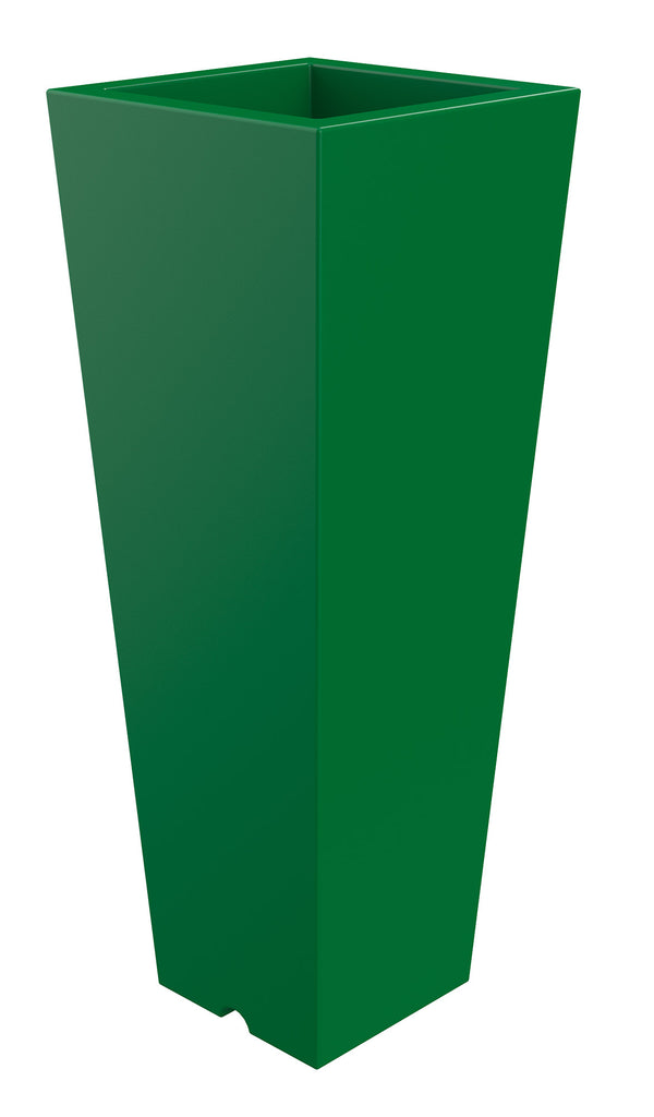 online Vaso 37,5x102 cm in Resina Arkema Quadro 102 Verde Scuro