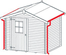 Kit Gronde per Casette di Legno con Falde 301/349 cm in Metallo Galvanizzato-3