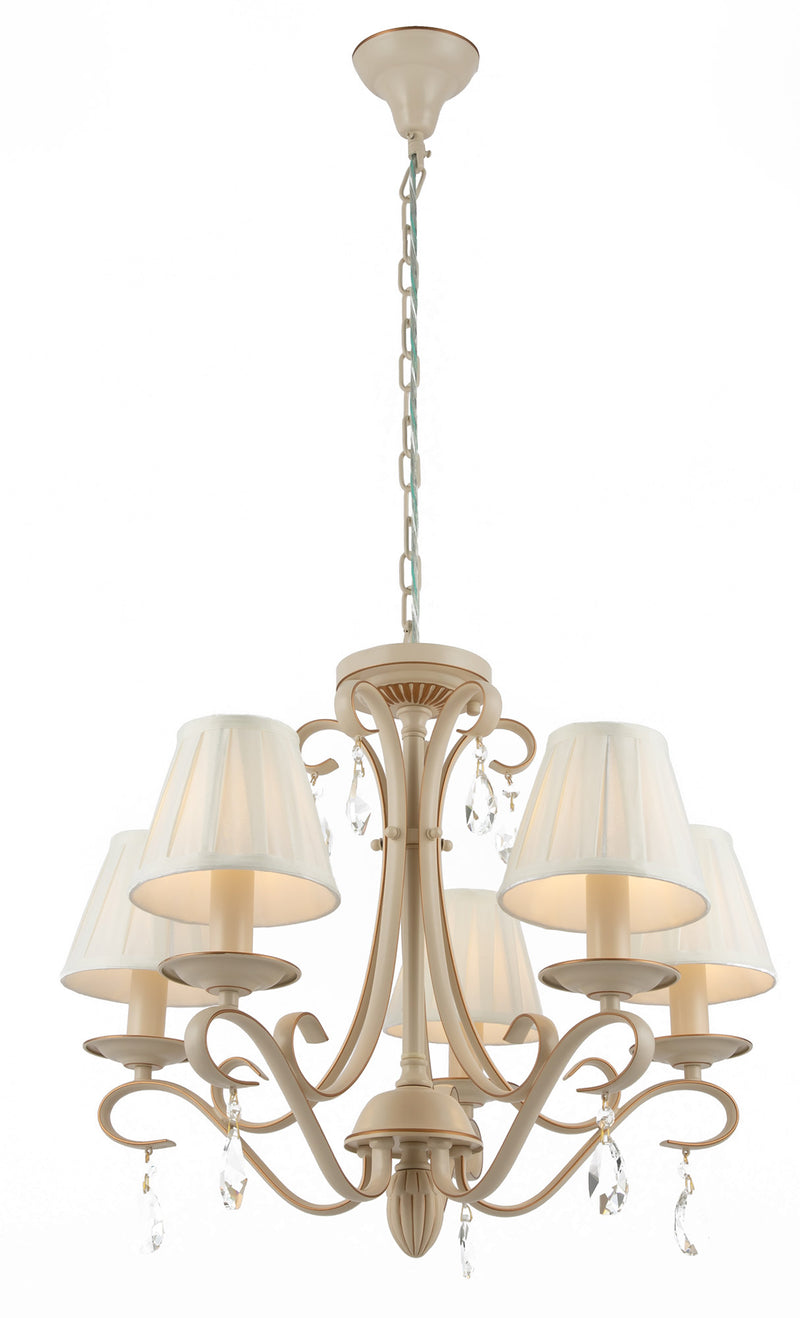 Lampadario Elegant in Metallo Brionia Beige