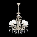 Lampadario Elegant in Metallo Triumph Crema con Oro-2