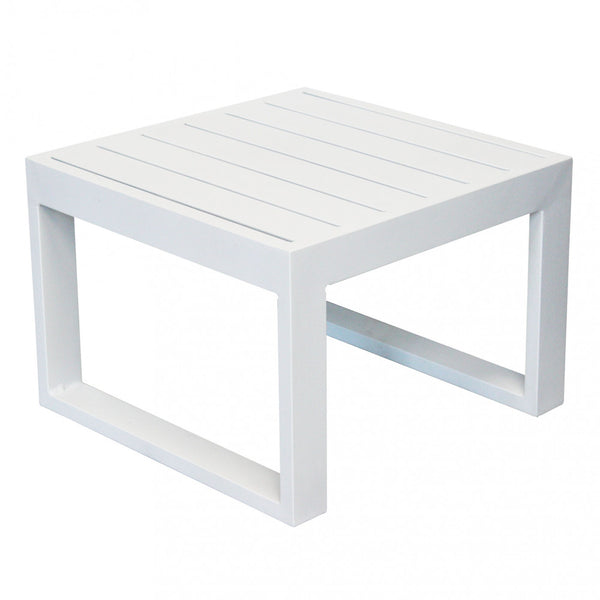 Tavolino Cuba 45x45x32 h cm in Alluminio Bianco prezzo