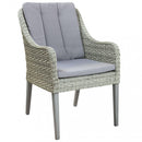 Poltrona Malesia 58x60x88 h cm in Wicker Grigio-1