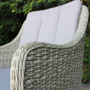 Poltrona Malesia 58x60x88 h cm in Wicker Grigio-5