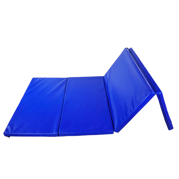 Tappetino Fitness Pieghevole 245x115x5 cm in EPE e Similpelle  Blu online