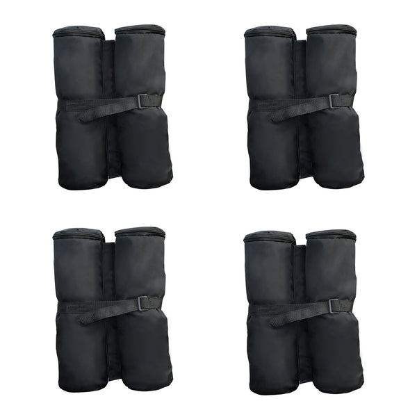 sconto Set 4 Piedistalli Zavorra per Ancoraggio Gazebo con chiusura a Velcro Nero