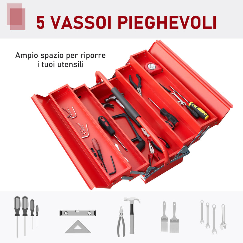 Cassetta porta attrezzi con 59 utensili Total TOTTHTCS12591 - Giordanojolly