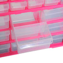 Cassettiera Portaminuterie 39 Cassetti 38x16x47,5 cm in Polipropilene Rosa-7