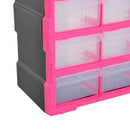 Cassettiera Portaminuterie 39 Cassetti 38x16x47,5 cm in Polipropilene Rosa-8