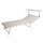 Lettino Prendisole da Giardino Cefalu XXL 213x85,5x40 cm in Alluminio Beige