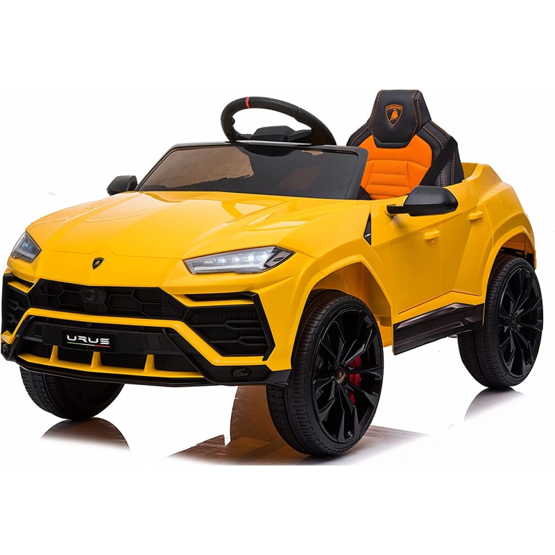 Macchina Elettrica per Bambini 12V con Licenza Lamborghini Urus Gialla-1