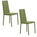 Set 2 sedie Imbottite 45x52x91 cm In Tessuto Savoy  Betty Plus Verde Lime-1