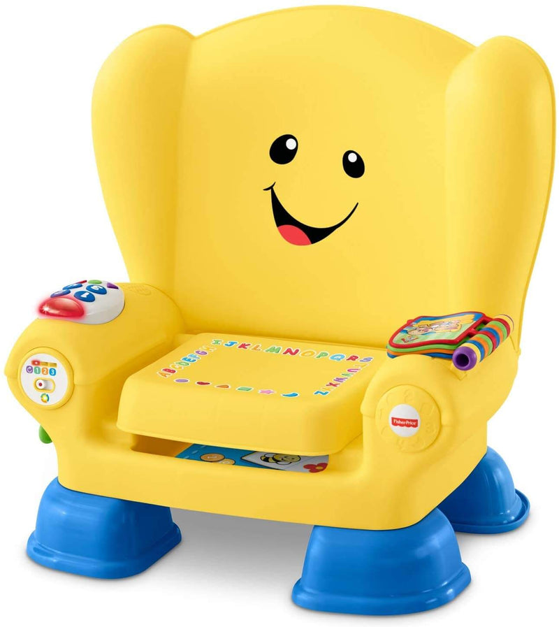 Poltroncina di Cagnolino Ridi e Impara per Bambini Fisher Price Gialla-1