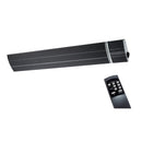 Stufa Elettrica ad Infrarossi da Parete Soffitto 104,5x17,7x6 cm 1500W con Telecomando Nero-3