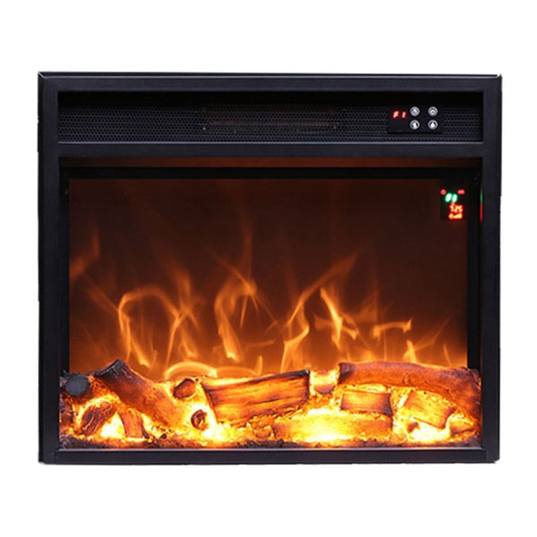 Inserto Camino Elettrico da Pavimento 49,5x60x15 cm 1500W Effetto Fiamma  Vulcano Nero prezzo