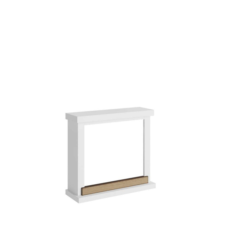 Camino Elettrico da Pavimento 75x67,8x24,5 cm Effetto Fiamma 1500W Sined Sorano Bianco-6