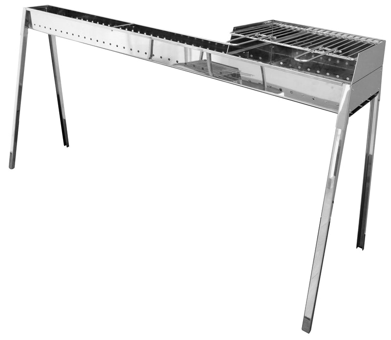 Cuoci Arrosticini a Carbone 140 cm con Barbecue Lisa Luxury Milano Grill  100+40