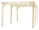 Pergola da Giardino 3x4,98x2,47 m in Legno Senza Copertura -1