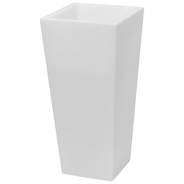 Vaso Luminoso da Giardino a LED 38x38x80 cm in Resina 5W Cedar Bianco Caldo sconto