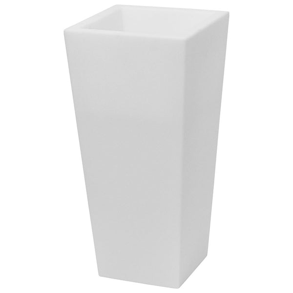 Vaso Luminoso da Giardino a LED 38x38x80 cm in Resina 5W Cedar Bianco Freddo online