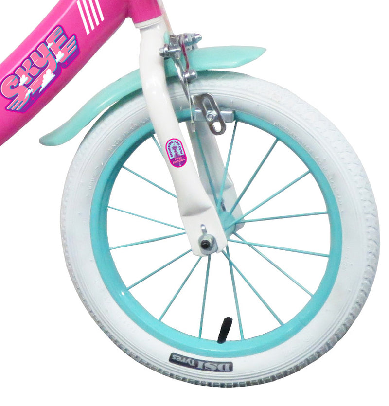 Bicicletta per Bambina 14” 2 Freni Sky Everest Rosa-4