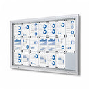 Bacheca da Esterno con Apertura a Ribalta 168,5x106,7x4,7 cm in Alluminio con Led Silver-1