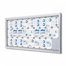 Bacheca da Esterno con Apertura a Ribalta 212,5x106,7x4,7 cm in Alluminio con Led Silver-1