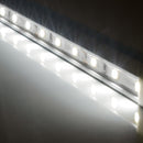 Espositore a Leggio con Piantana 29x47,7x2,3 cm in Alluminio con Led Porta Menù Silver-3