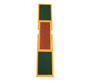 Altalena Basculante per Allenamento Agility Cani Antiscivolo 180x30x30 cm in Legno di Abete Marrone e Verde-7