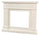 Cornice da Pavimento per Inserto Camino Elettrico 95x102x21,5 cm in MDF Sined Lipari Bianco