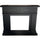 Cornice da Pavimento per Inserto Camino Elettrico 95x102x21,5 cm in MDF Sined Lipari Nero