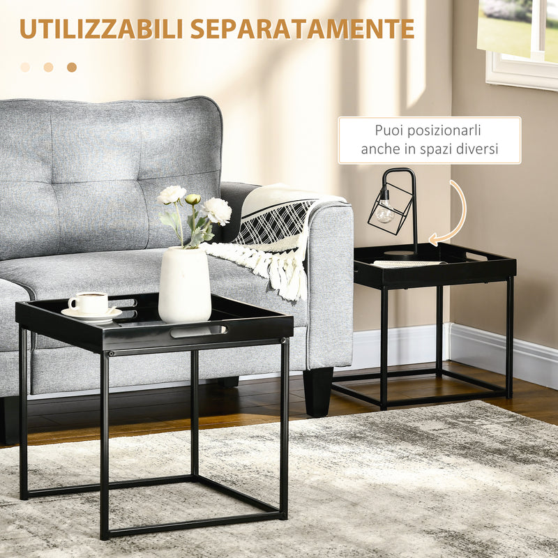 5 in 1 Nidificazione del tavolino Pouf Impilabili, Tavolino con