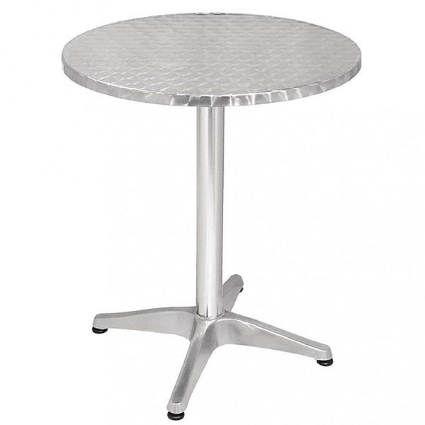 online Tavolo a Colonna Ø70x70 h cm in Alluminio Grigio