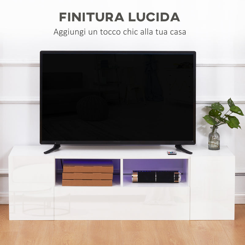 Carrello Porta TV 1 Anta 80x45x39,5 cm in Legno truciolare Bianco –  acquista su Giordano Shop