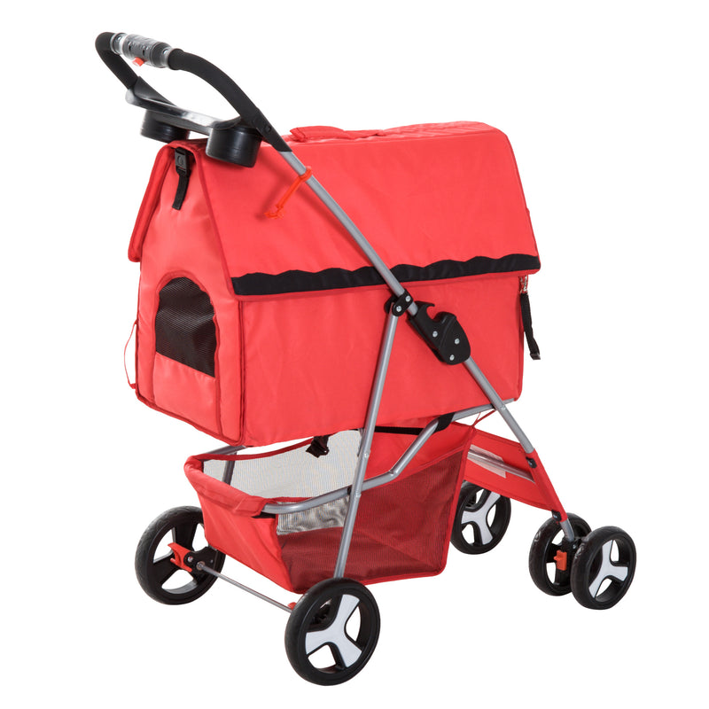 Passeggino per Cani Pieghevole Rosso 82x47x101 cm – acquista su Giordano  Shop