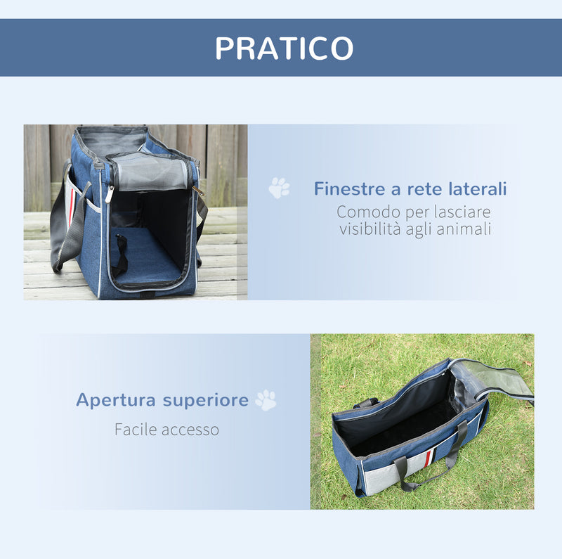 Trolley Zaino Trasportino per Cani e Gatti 42x25x55 cm in Oxford con Rete  Traspirante Grigio – acquista su Giordano Shop