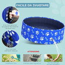 Piscina Rigida per Cani Taglia Piccola 35 Kg Ø100x30 cm in PVC e Truciolare Blu-5