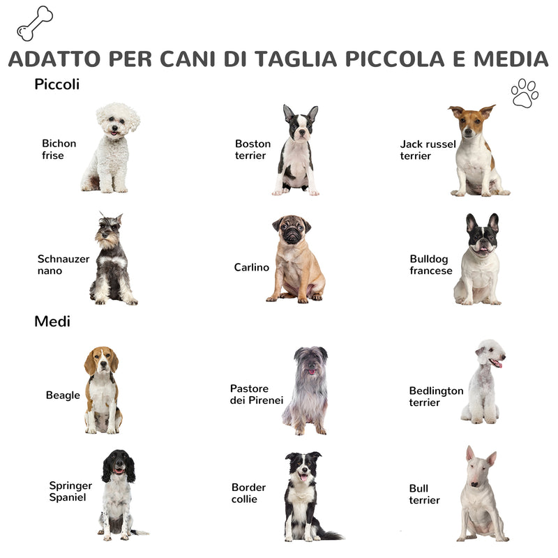 Cuccia per Cani Taglia Piccola 91x69x66 cm con Cancelletto Rimovibile Bianca e Verde-4