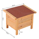 Contenitore Box da Giardino Portautensili in Legno 45x33x36 cm  Box-3