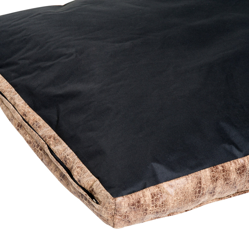 Letto Cuscino Morbido per Cani e Gatti Lavabile in Poliestere Marrone 115x78x13 cm -8