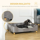 Cuccia per Cani e Gatti 81Lx56x23,5 cm in Legno MDF Grigia-5