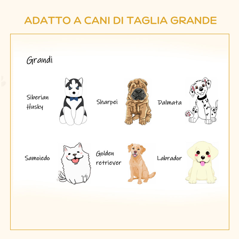 Cuccia per Cani e Gatti 110x70x15,5 cm in Legno e Acciaio Rovere e Grigio-7