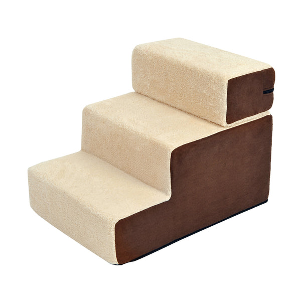 Scala 3 Gradini per Animali Domestici 54x54,5x23 cm  Friendly Beige e Marrone prezzo