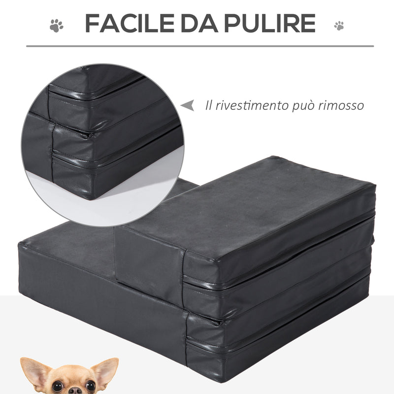 Scaletta per Cani Materassino 2 in 1 45x39x20 cm in PU e Gommapiuma Grigio  – acquista su Giordano Shop