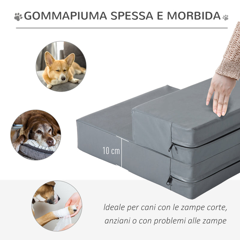 Scaletta per Cani 3 Gradini 40,5x44,5x38 cm in in Legno di Pino Bianco –  acquista su Giordano Shop