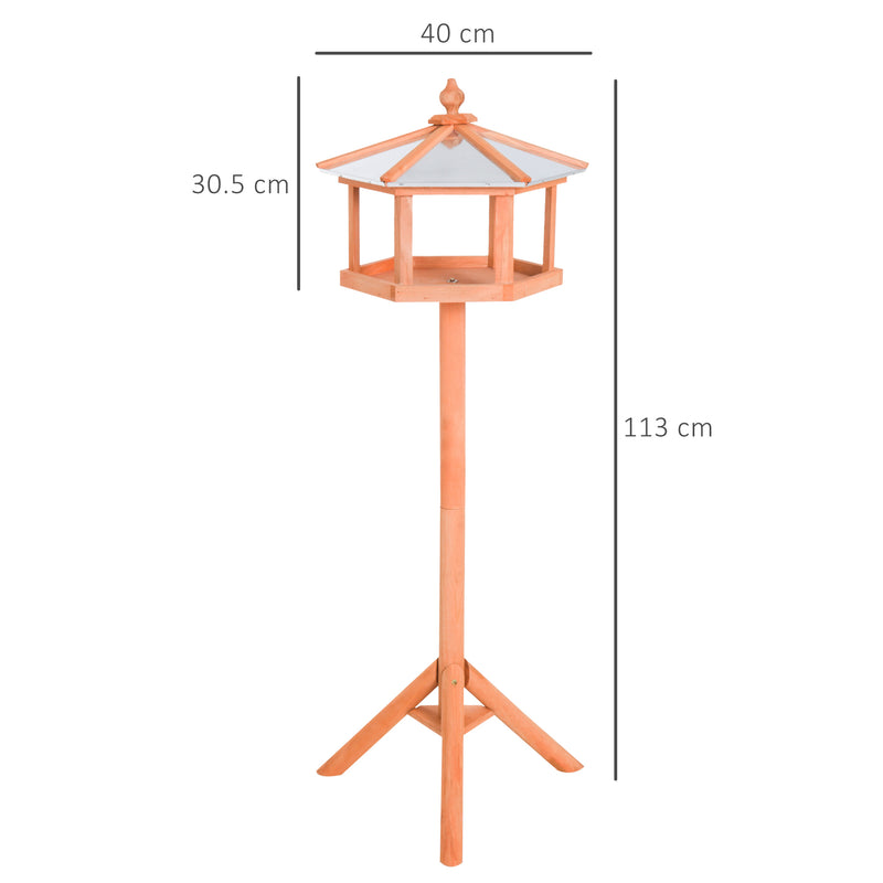 Casetta Mangiatoia per Uccelli in Legno 113x85x40 cm -3