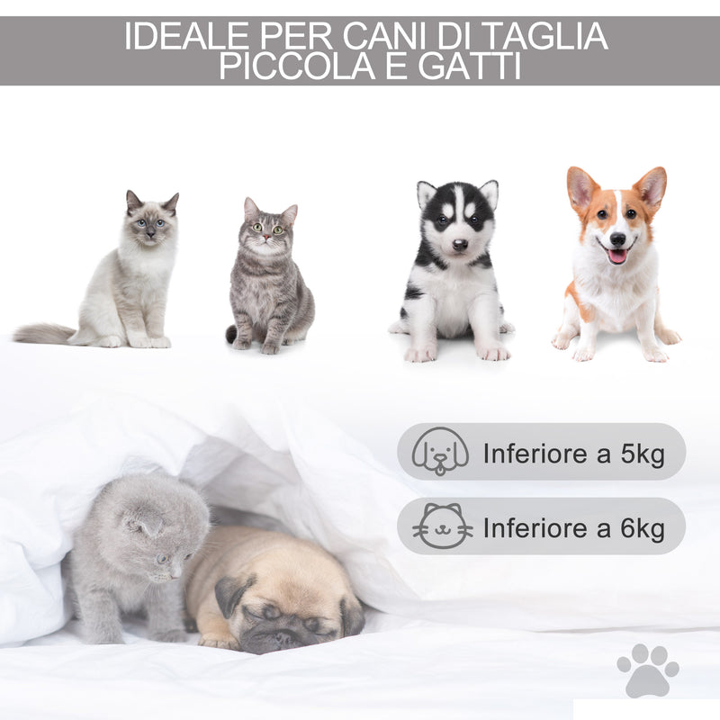 Tenda Cuccia per Gatti e Cani Piccoli 58x58x80 cm in Feltro Peluche Grigio  – acquista su Giordano Shop