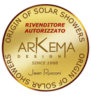 Doccia Solare da Giardino  Miscelatore e Doccetta Arkema Dada Top Line Oro Rosa-5