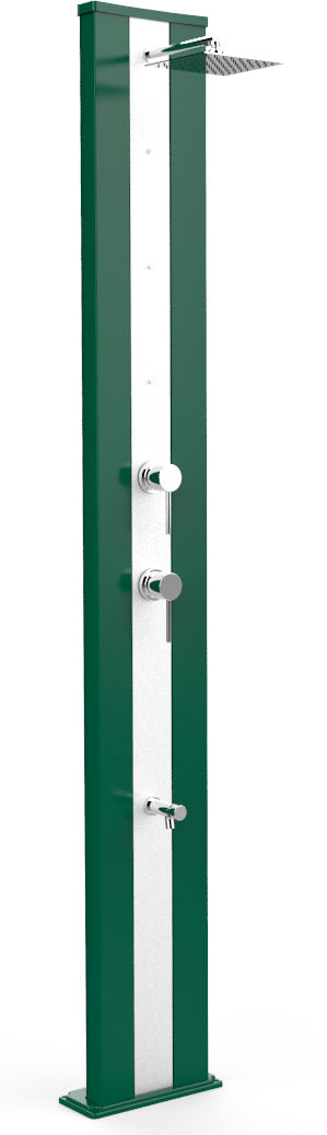 acquista Doccia da Giardino Miscelatore Nebulizzatore e Lavapiedi Arkema Dada S Fascia Inox Verde scuro